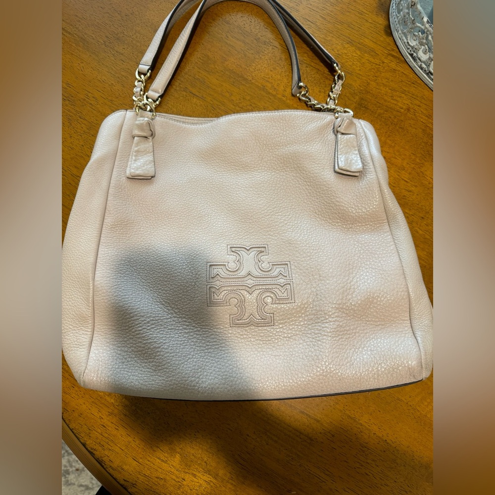 Tory Burch pebbled leather tote